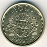 100 Pesetas Spain 1998 KM# 989. Uploaded by Granotius